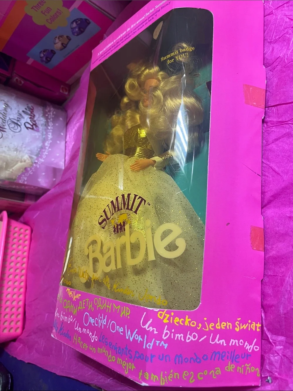 1990 Special Edition First Annual Summit Barbie (Mattel Model #7027) NRFB